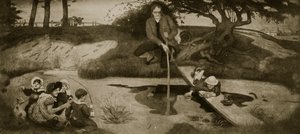 Dalton Collecting Marsh Gas, Illustration from 