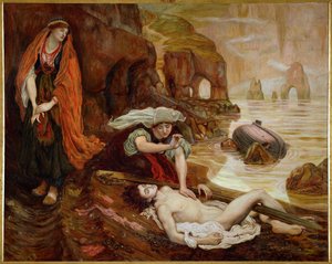 Haydee Discovering the Body of Don Juan by Ford Madox Brown