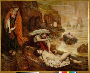 Haydee Finds the Corpse of Don Juan by Ford Madox Brown