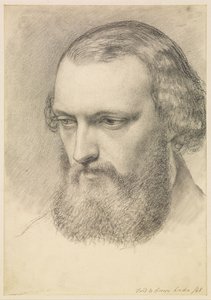Portrait: Head Study of Daniel Casey (Three-Quarter View) by Ford Madox Brown