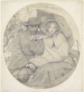 The Last of England - Cartoon by Ford Madox Brown
