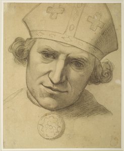 The Spirit of Justice - Study for Head of a Bishop by Ford Madox Brown