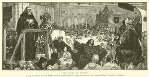 The trial of Wyclif by Ford Madox Brown