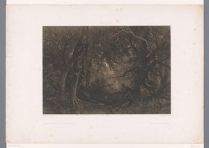 Robbers Lying in Ambush for a Coach in the Forest by Fortuné Ferogio