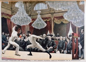 Fencing in front of the President of the Republic, Palais de l