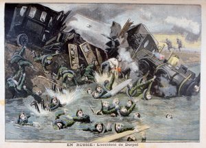 Military Train Accident in Dorpat, Russia