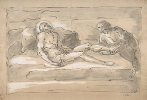 The Dead Christ Mourned by the Magdalen Who Venerates the Wounds on His Feet, 1787-1863
