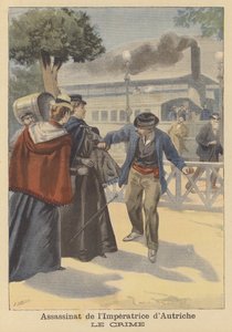 Assassination of Empress Elisabeth of Austria by Fortune Louis Meaulle