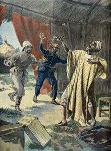 Attempted Suicide of Samory Toure, Prisoner of the French in 1899 by Fortune Louis Meaulle