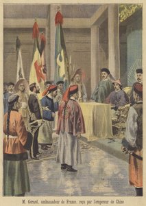 Auguste Gerard, the French Ambassador to China, Received by the Emperor