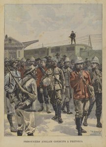 British prisoners captured by the Boers being transported to Pretoria