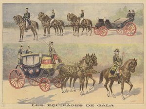 Carriages Used by the Tsar and Tsarina of Russia on Their Visit to France