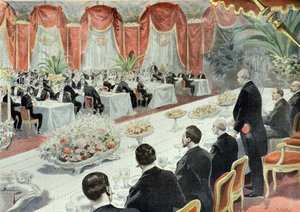 Dinner Offered to Felix Faure by Representatives of Commerce and Industry in 1897 by Fortune Louis Meaulle