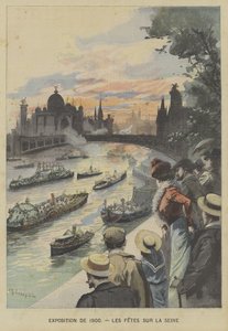 Floating Carnival on the River Seine During the Exposition Universelle of 1900 in Paris