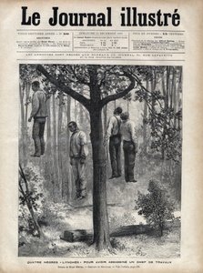 Four Black Lynched Men, Beaten to Death and Hanged for Murdering a Master of Works in Florida