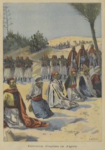French Colonial Troops Executing Spies in Algeria