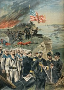 Landing of American Troops at Guantanamo, Spanish-American War in 1898 by Fortune Louis Meaulle
