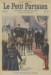 Leopold II, King of the Belgians, at the Elysee Palace, Paris