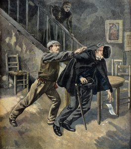 Murder of Augustin Lamarre, Kremlin Bicetre 1897 by Fortune Louis Meaulle