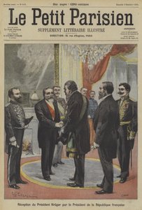 President Emile Loubet of France Receiving Paul Kruger, Former President of Transvaal