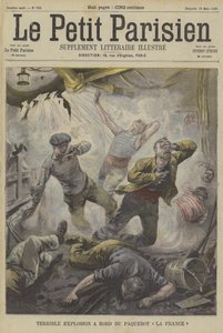 Terrible explosion on board the steamship La France