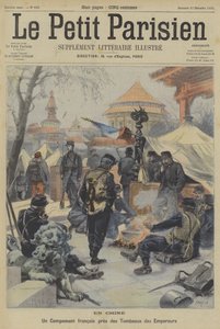 The Boxer Rebellion: An Encampment of French Soldiers Near the Tombs of Chinese Emperors