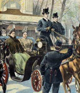 The Dutch Regent Emma de Waldeck Pyrmont and the Future Queen Wilhelmine, Paris by Fortune Louis Meaulle