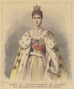 Tsarina Alexandra of Russia in Her Coronation Robes