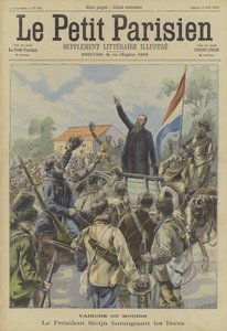 Victory or Death. President Steyn of the Orange Free State Addressing Boer Troops