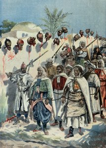 Imprisoned Moroccan Insurgents Pass by the Severed Heads of Their Comrades in 1897 by Fortune Louis Meaulle