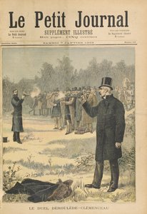 The Duel Between Paul Deroulede (1846-1914) and Georges Clemenceau (1841-1929) Illustration from 