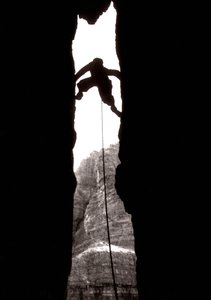 Ah Wonder!: The Great Chimney on the Main Peak of Lavaredo, Dolomiti, Trentino Alto Adige, Italy