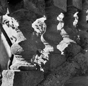 Detail of a Balustrade at Villa Bonocore Maletto Palermo