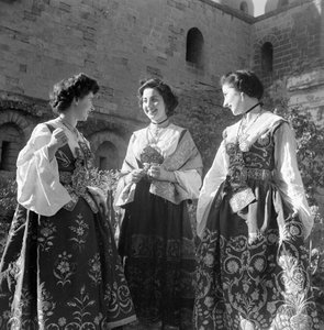 Group of Women in Traditional Dress in Piana degli Albanesi