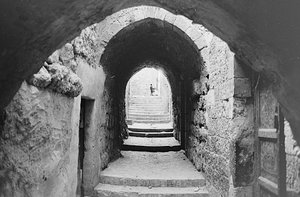 Road in the Souks of the Old City of Jerusalem