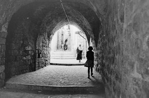 Road in the Souks of the Old City of Jerusalem
