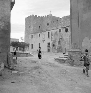 View of Salemi with its Castle, Sicily