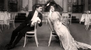 Lily Elsie and Joseph Coyne in The Merry Widow by Foulsham and Banfield