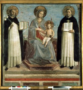 The Virgin and the Child with Sts Dominic and Thomas Aquinas