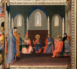 Jesus Among the Doctors (detail) by Fra  Angelico