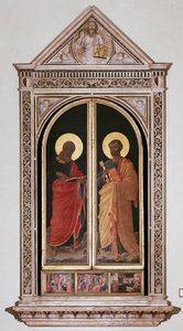 St. Mark and St. Peter (Closed Tabernacle of the Linaioli) by Fra  Angelico