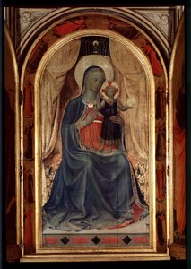 Tabernacle of the Linaioli: Virgin with Child by Fra  Angelico