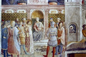 The Condemnation of St Lawrence by the Emperor Valerian by Fra  Angelico