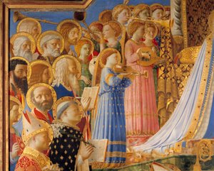 The Coronation of the Virgin (detail) by Fra  Angelico