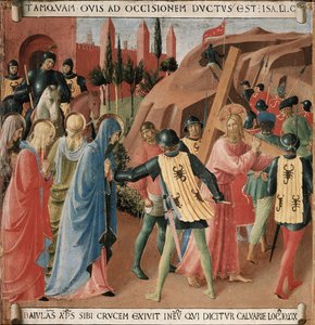 History of the Life of Christ: The Climb to Calvary, the Carrying of the Cross by Fra Angelico