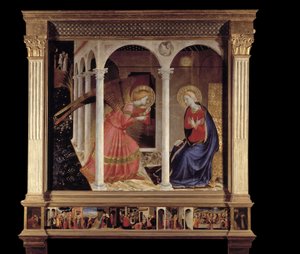 The Annunciation - Pala de Cortone by Fra Angelico