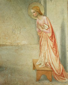 The Annunciation (detail of the Virgin) by Fra Angelico