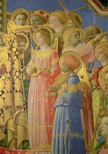 The Coronation of the Virgin (detail) by Fra Angelico