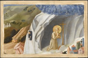 Saint Benedict Tempted in the Wilderness by Fra Giovanni Angelico da Fiesole