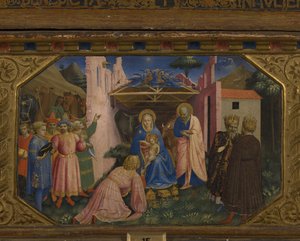The Adoration of the Magi The Annunciation Retable with 5 Predella Scenes by Fra Giovanni Angelico da Fiesole